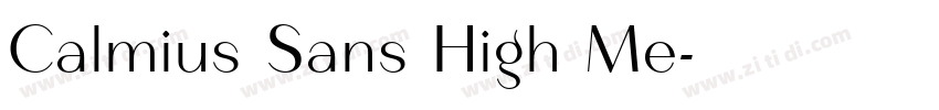 Calmius Sans High Me字体转换